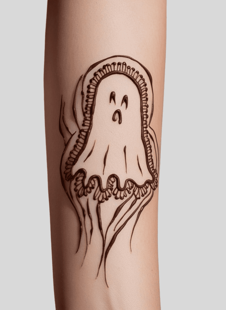 Pleasing Ghost Henna Design