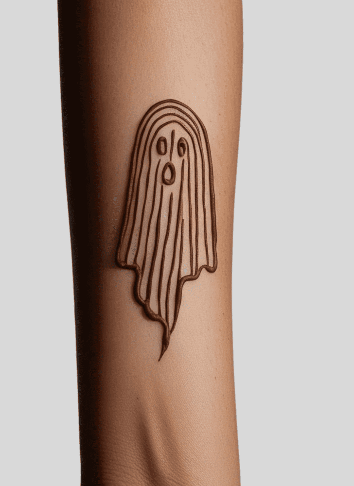 Radiant Ghost Henna Design