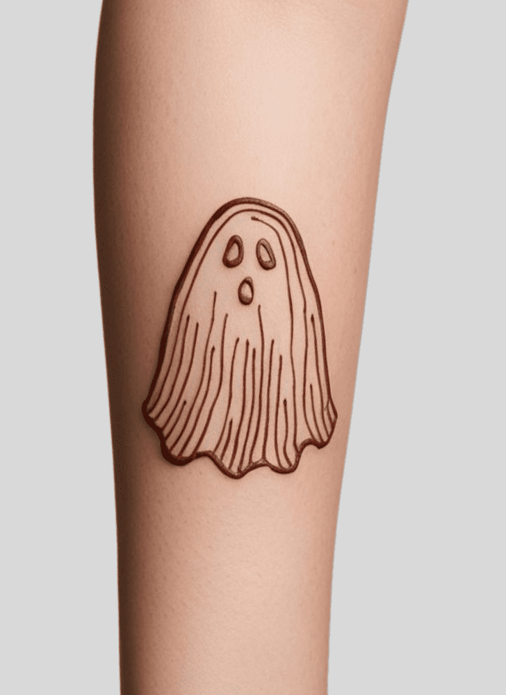 Refined Ghost Henna Design