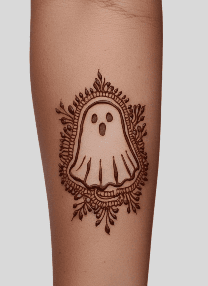Resplendent Ghost Henna Design