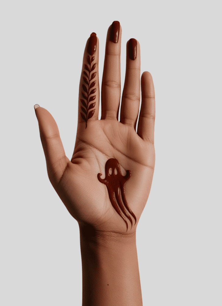 Splendid Ghost Henna Design