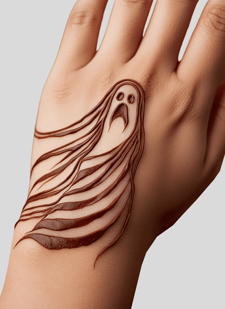 Superb Ghost Henna Design