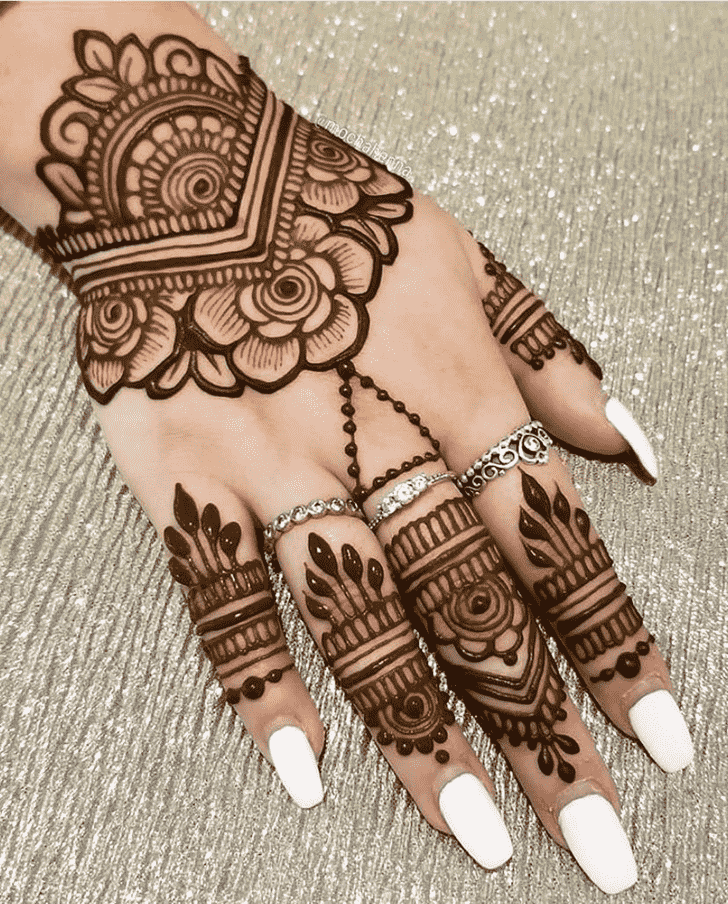 Elegant Lucknow Henna Design