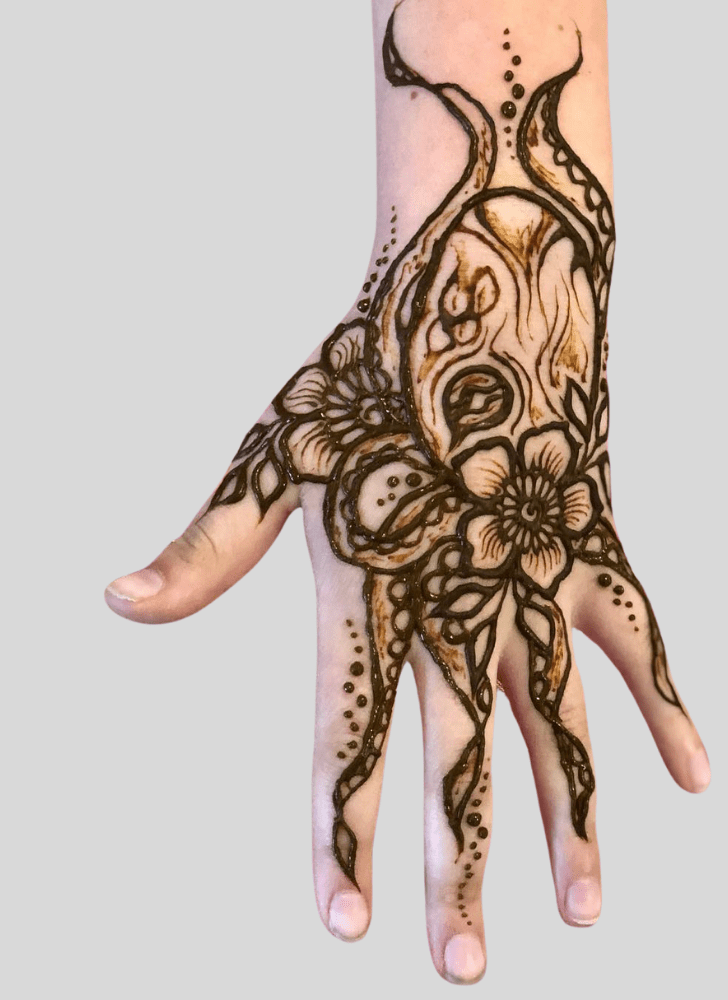Admirable Octopus Mehndi Design