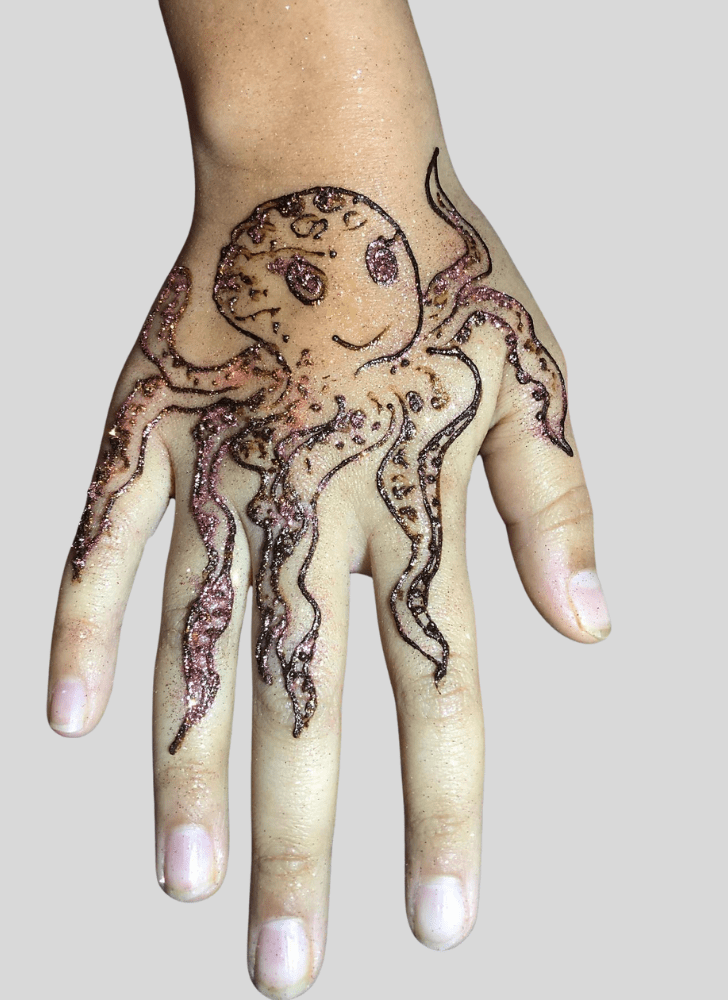 Adorable Octopus Henna Design