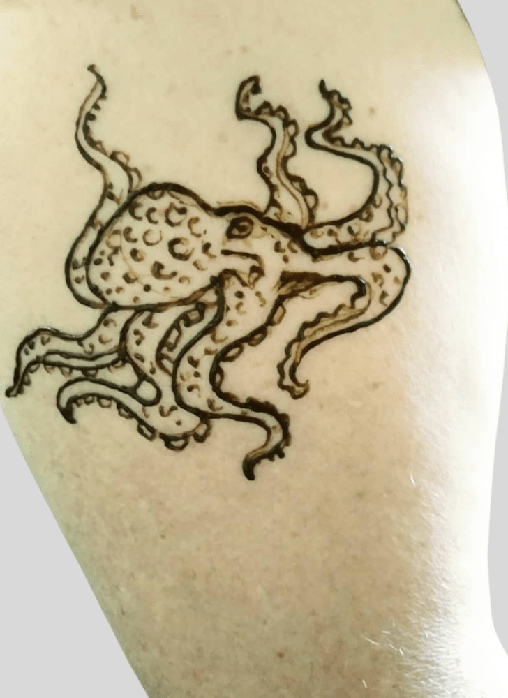 Alluring Octopus Henna Design