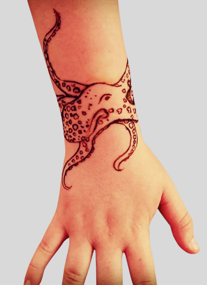 Angelic Octopus Henna Design
