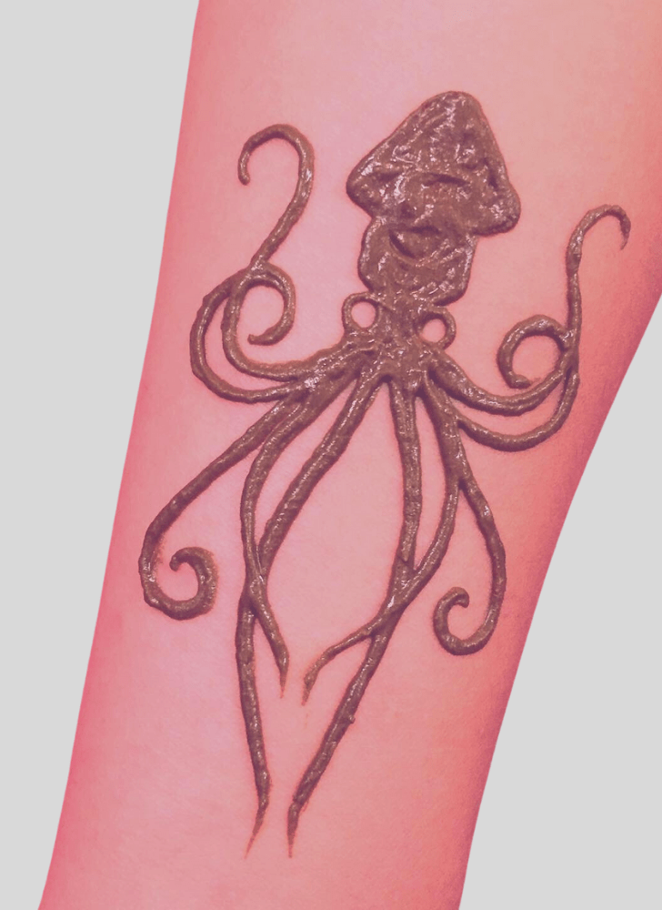 Classy Octopus Henna Design