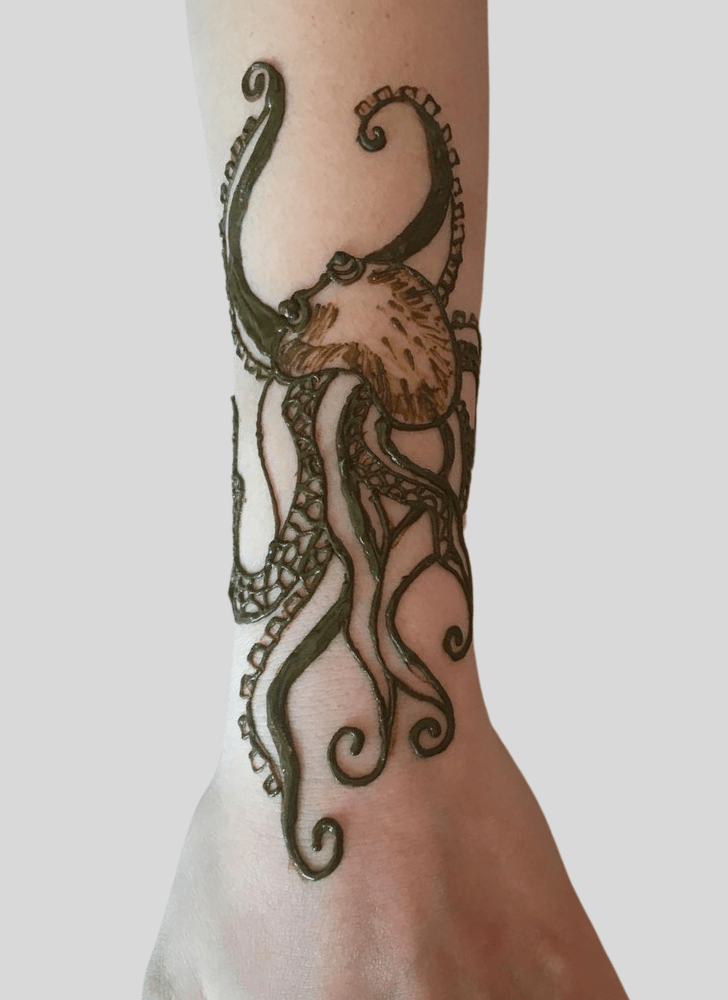 Dazzling Octopus Henna Design