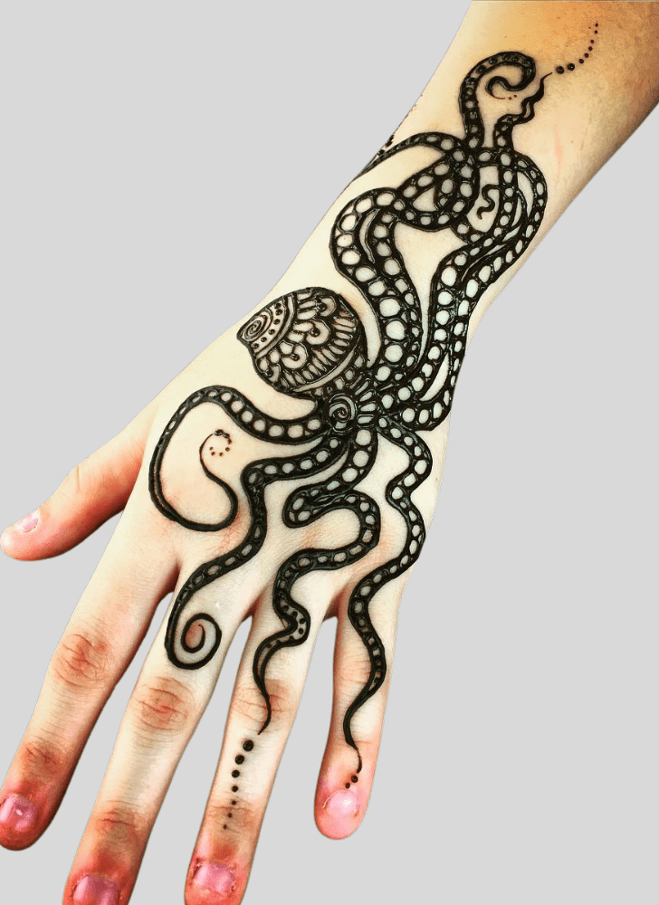 Amazing Octopus Henna Design
