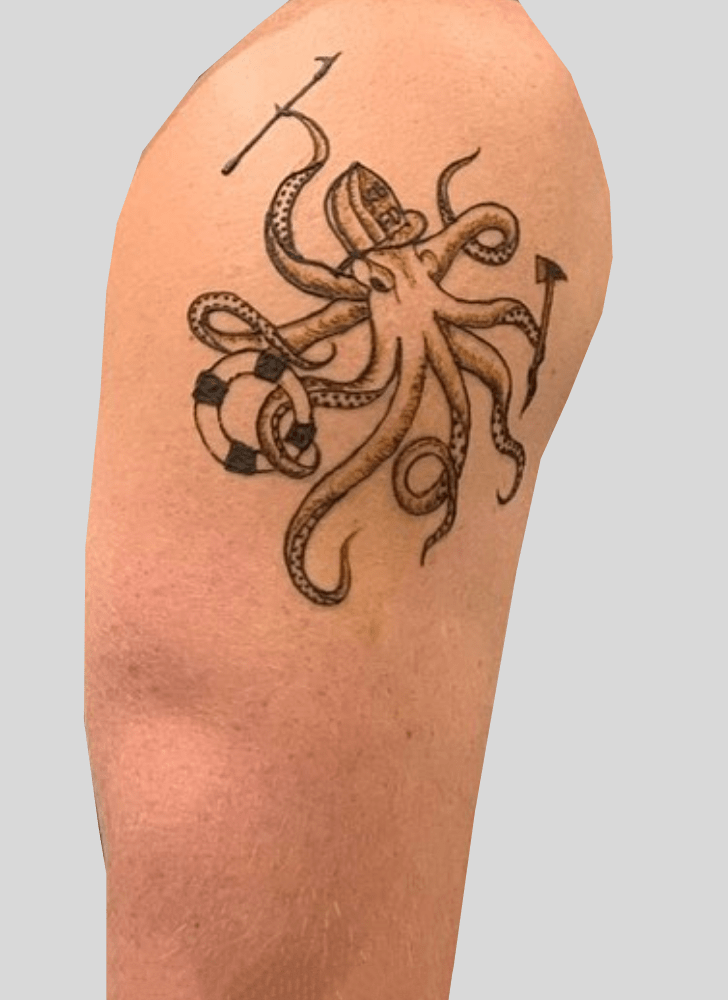 Excellent Octopus Henna Design