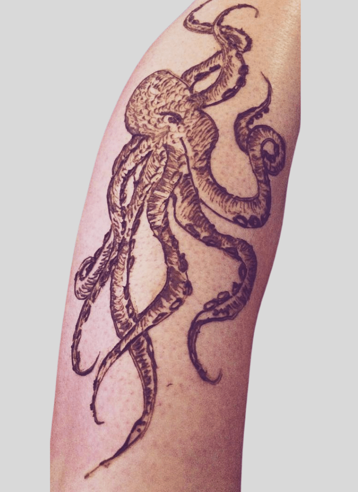 Fascinating Octopus Henna Design