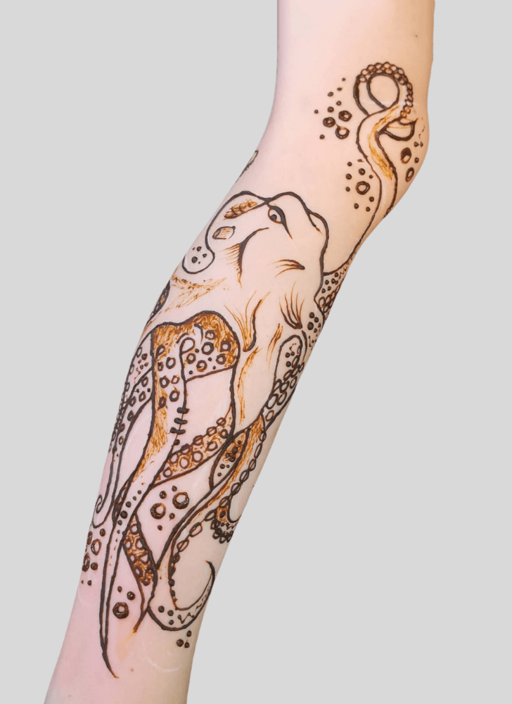 Grand Octopus Henna Design