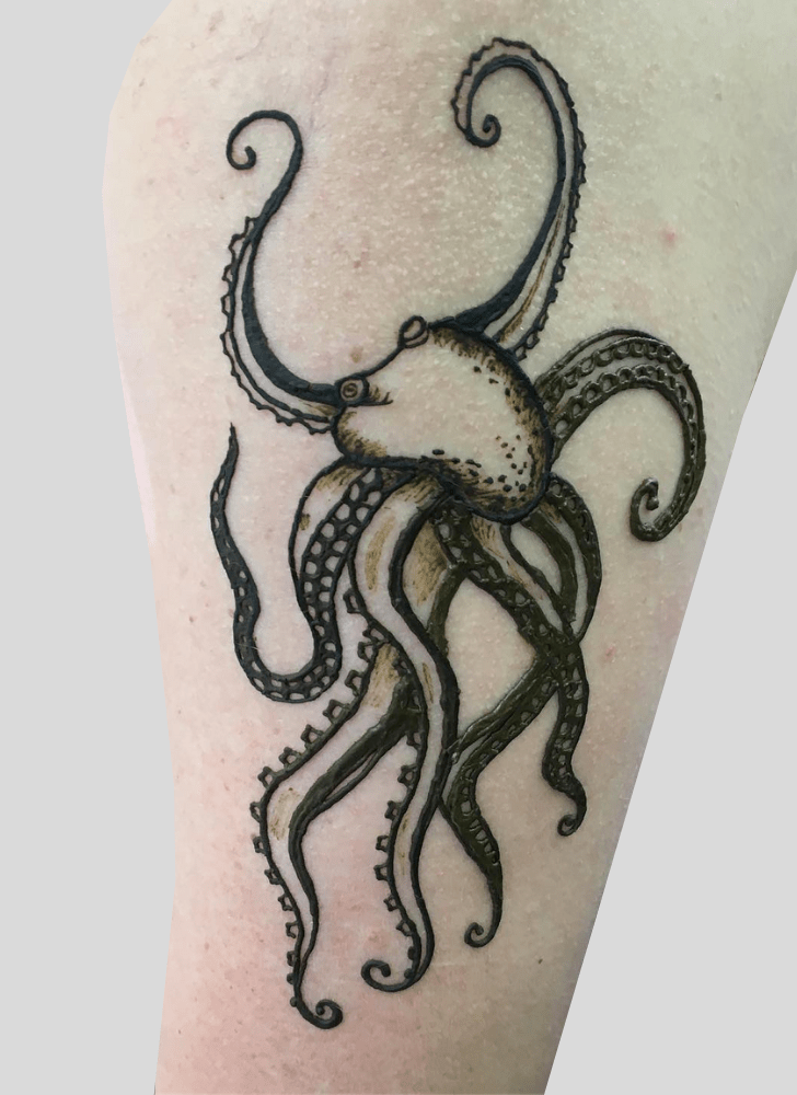 Lovely Octopus Mehndi Design