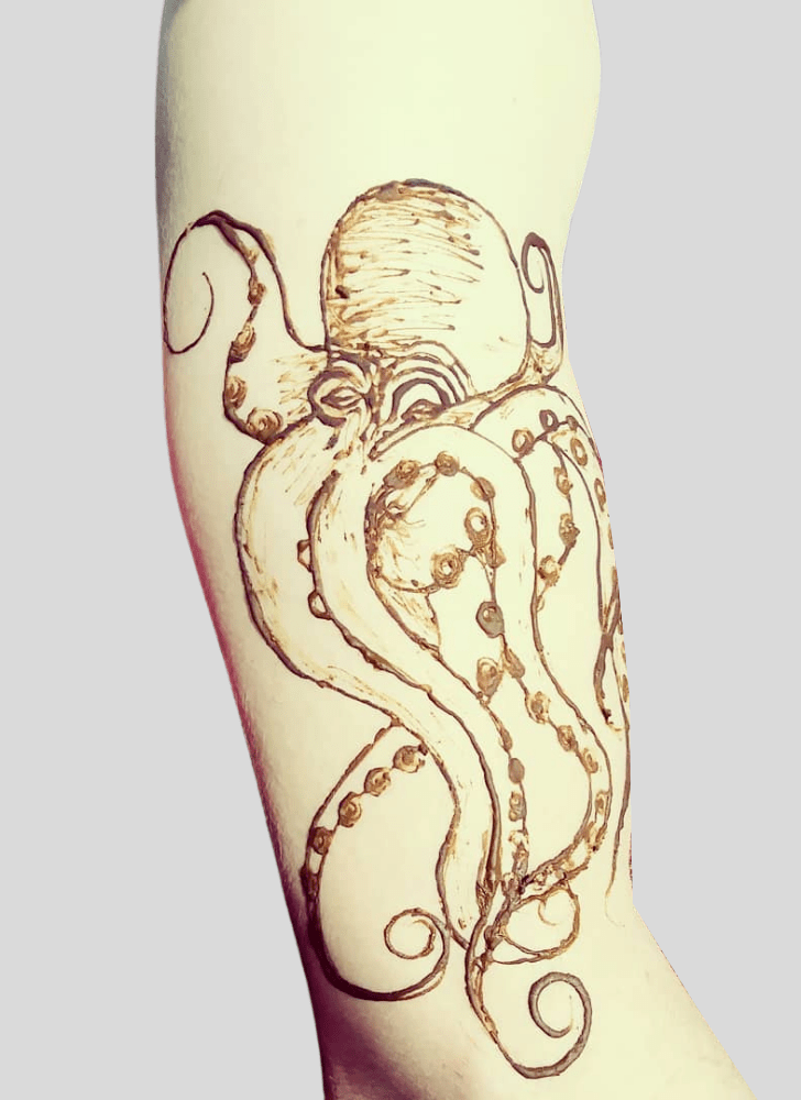 Shapely Octopus Henna Design