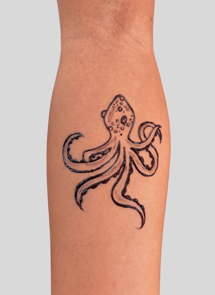 Splendid Octopus Henna Design