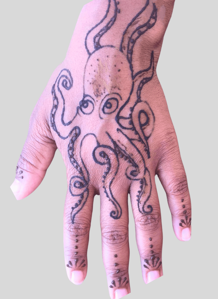 Stunning Octopus Henna Design