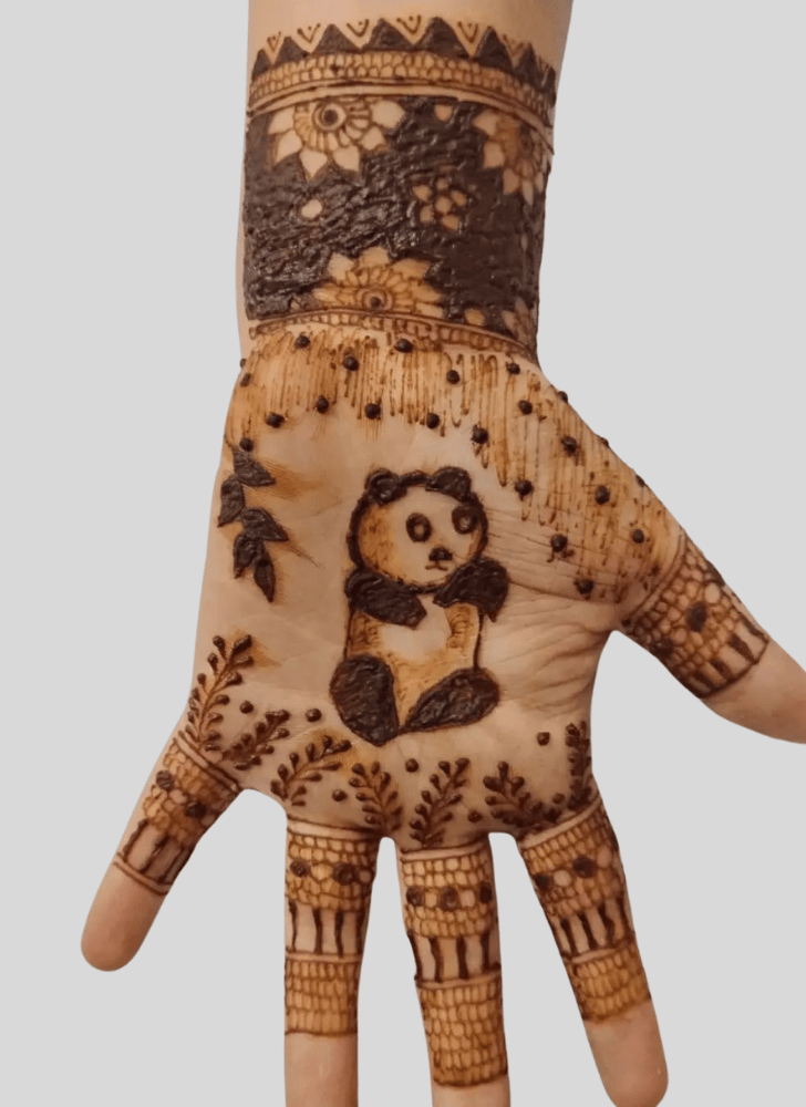 Fetching Panda Henna Design