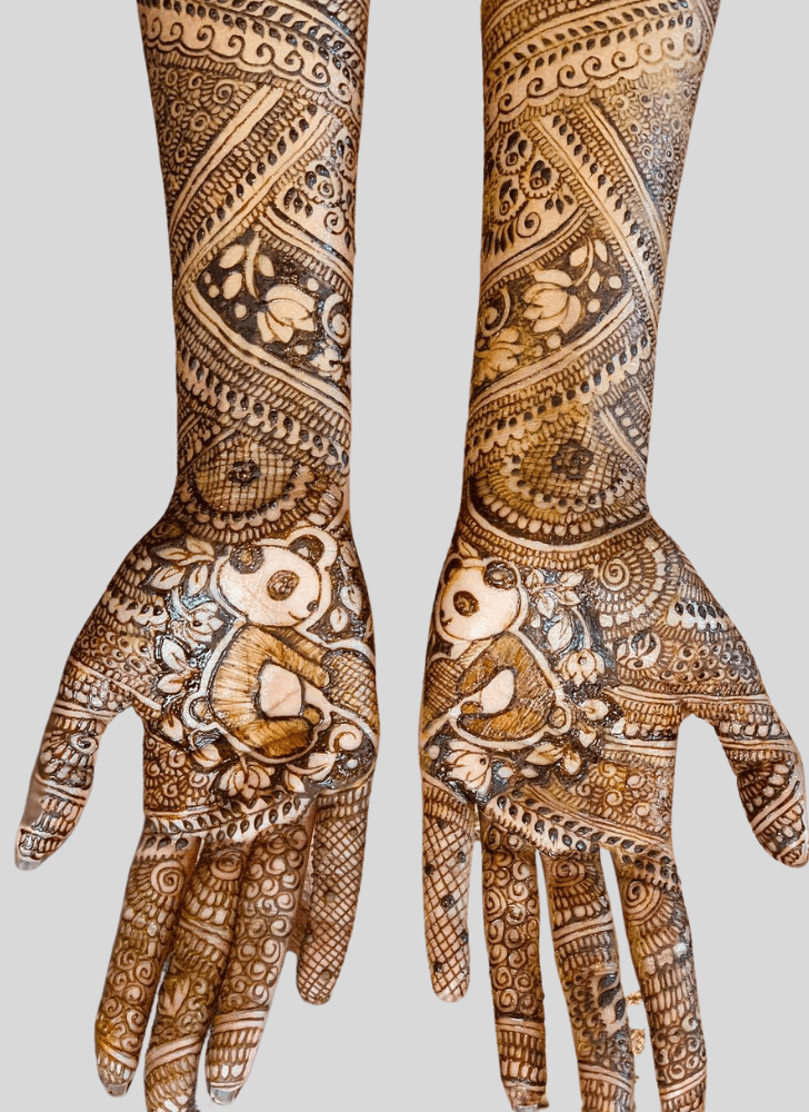 Grand Panda Henna Design