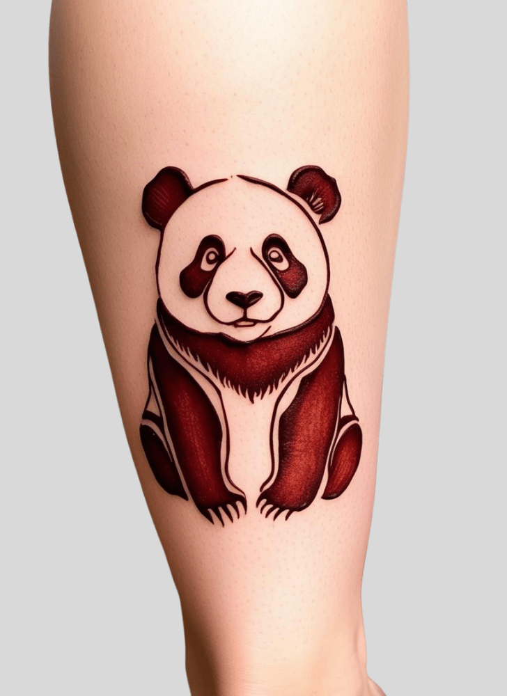 Magnetic Panda Henna Design