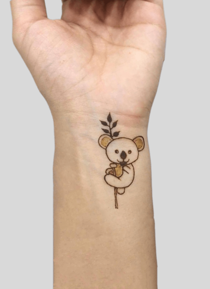 Shapely Panda Henna Design