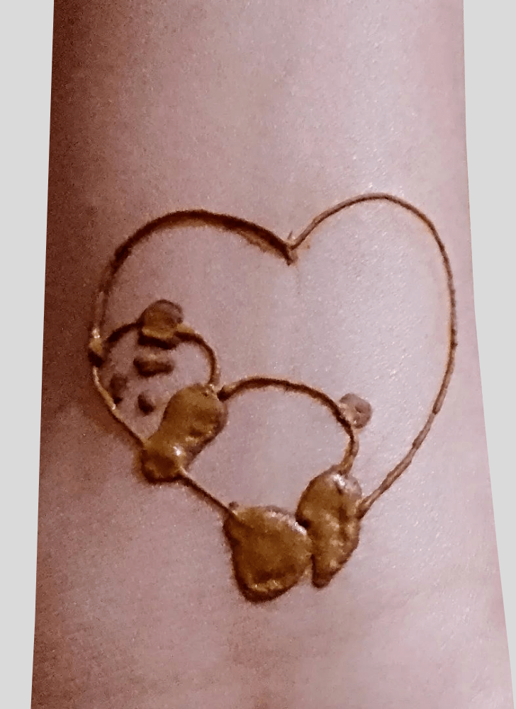 Superb Panda Henna Design