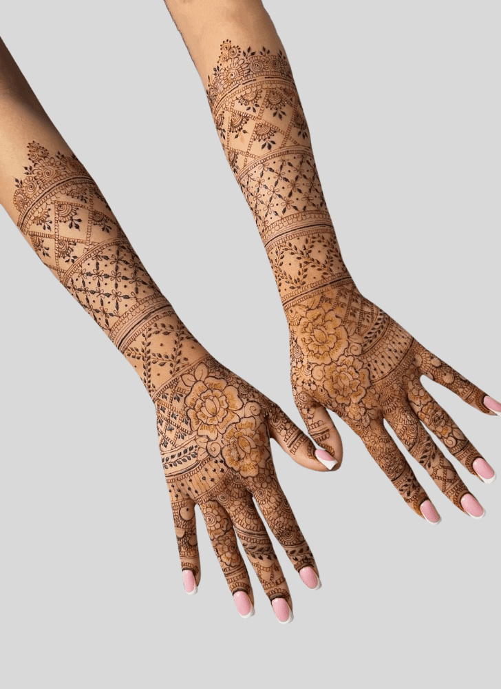 Adorable Personalized Henna Design
