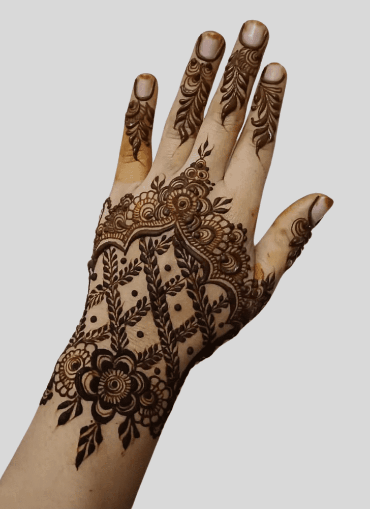 Classy Personalized Henna Design