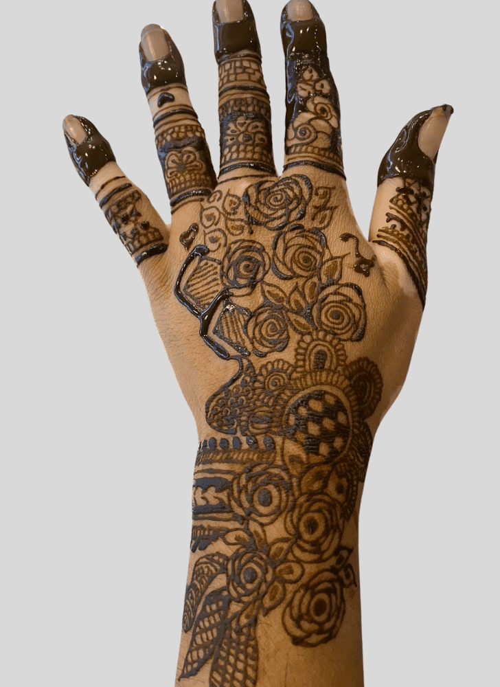 Dazzling Personalized Henna Design