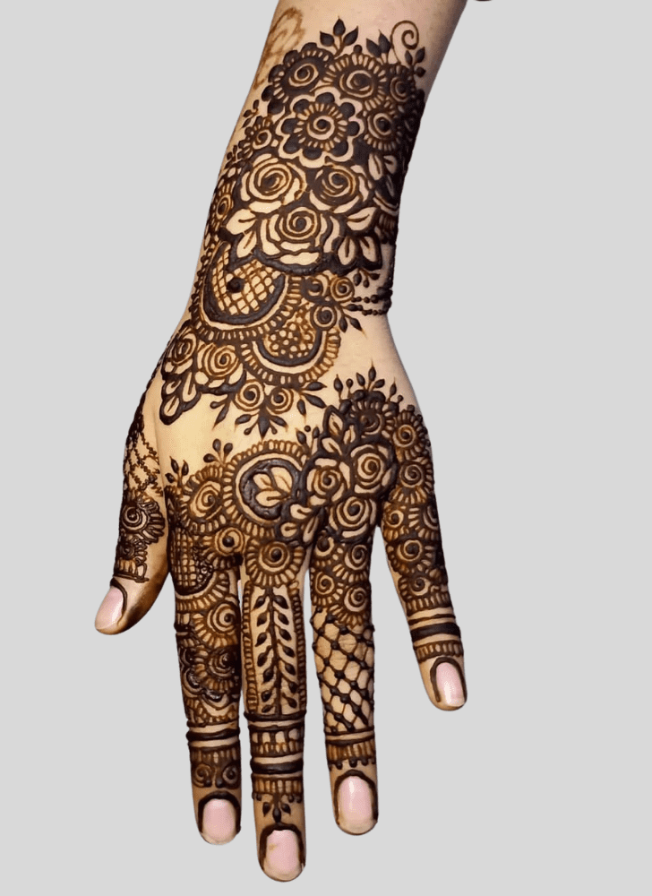 Delightful Personalized Henna Design