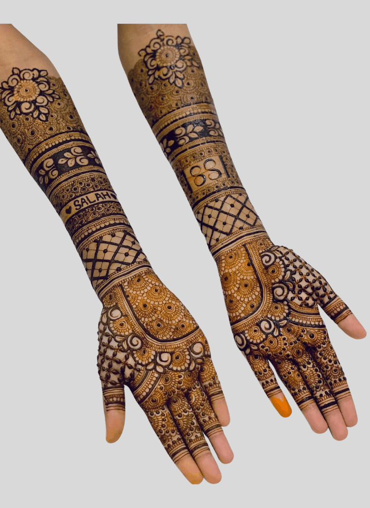 Gorgeous Personalized Henna Design
