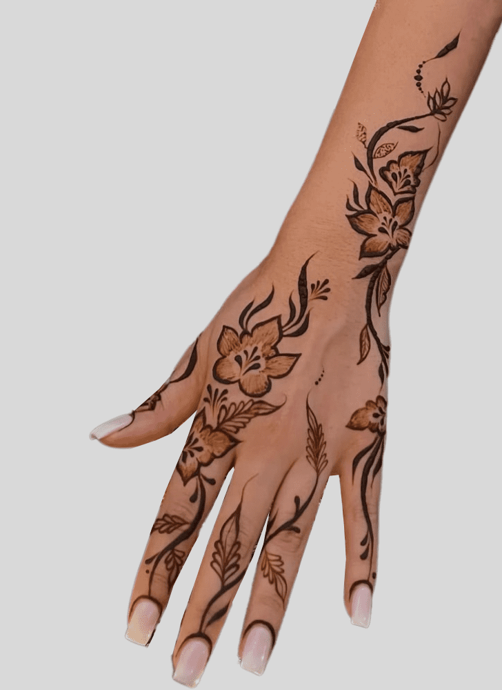 Inviting Personalized Henna Design