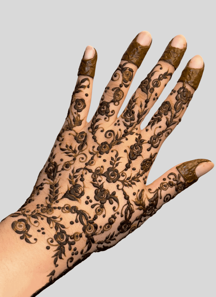 Lovely Personalized Mehndi Design