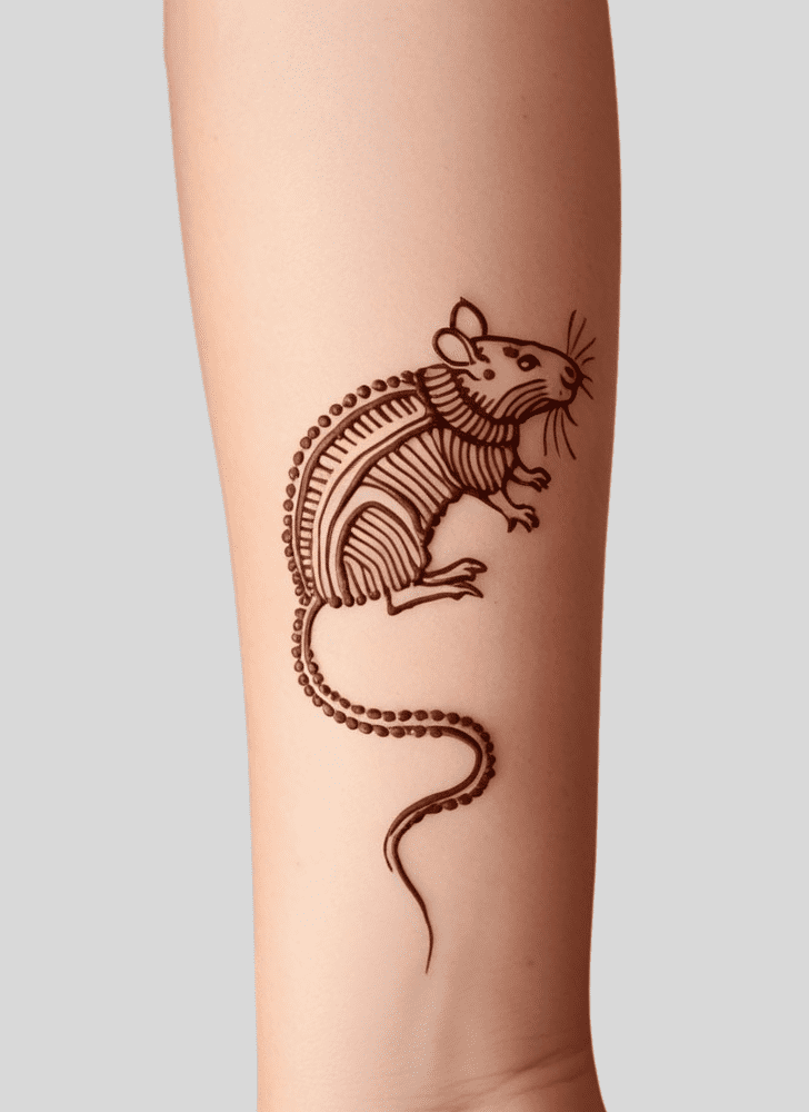 Excellent Rat Henna Design