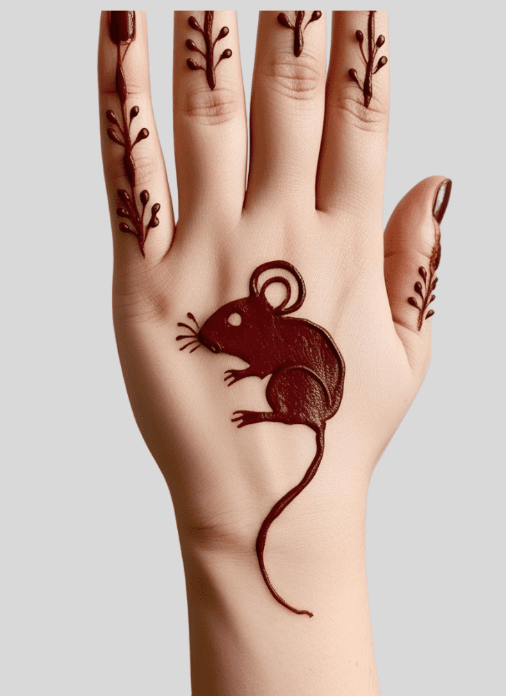 Lovely Rat Mehndi Design