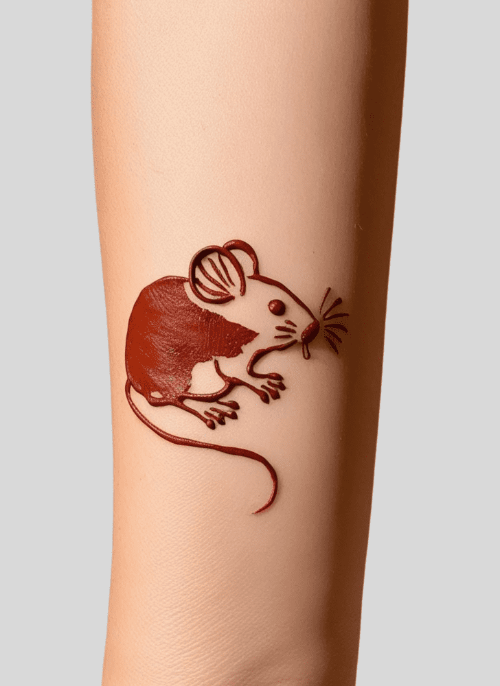 Marvelous Rat Henna Design