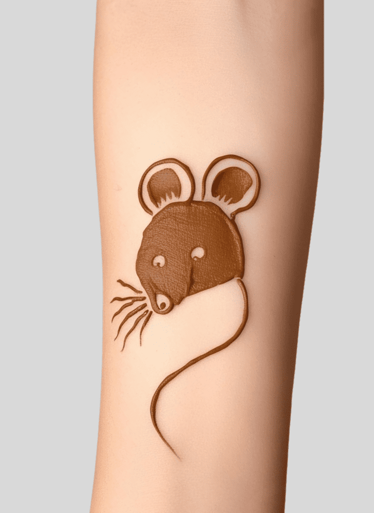 Nice Rat Henna Design