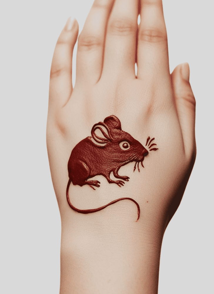 Pleasing Rat Henna Design