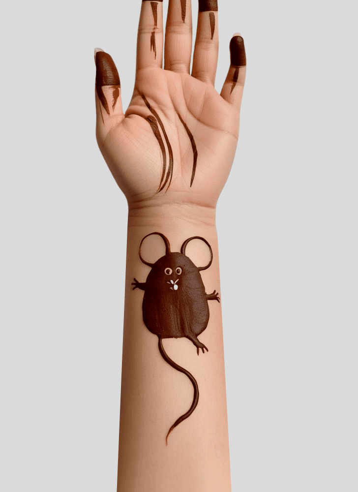 Pretty Rat Henna Design