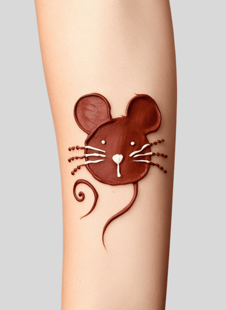 Radiant Rat Henna Design