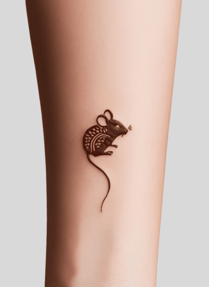 Shapely Rat Henna Design