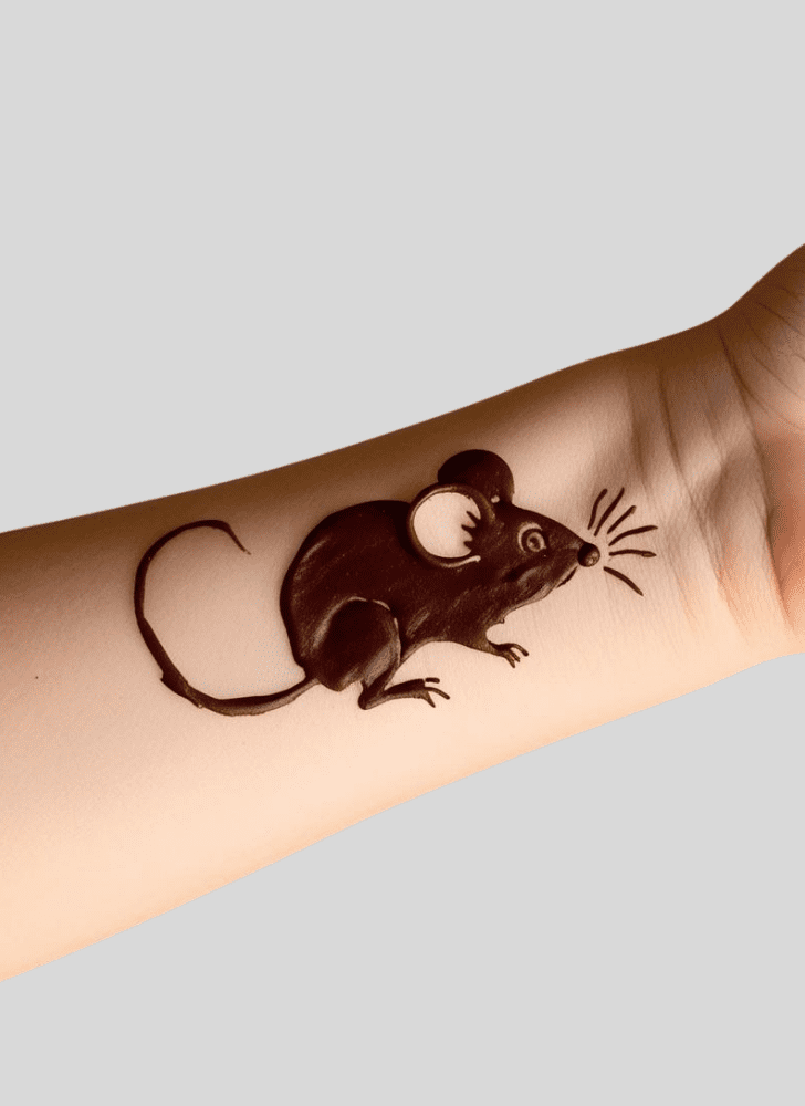 Splendid Rat Henna Design