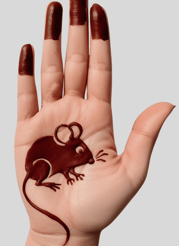 Superb Rat Henna Design