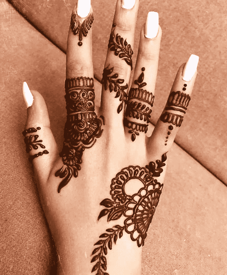Inviting Rishikesh Henna Design