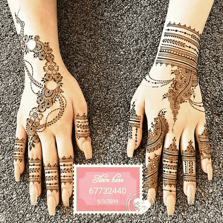 Lovely Rishikesh Mehndi Design