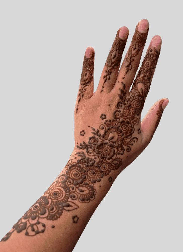 Delicate Serbia Henna Design