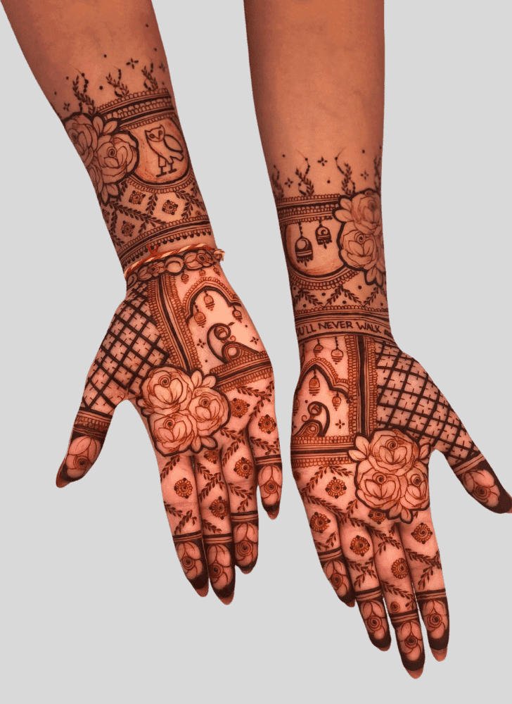 Refined Serbia Henna Design