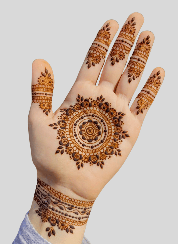 Refined Trendy Henna Design