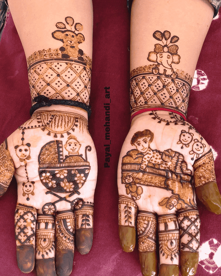 Delightful Adult Henna Design