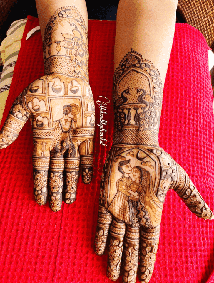 Mesmeric Adult Henna Design